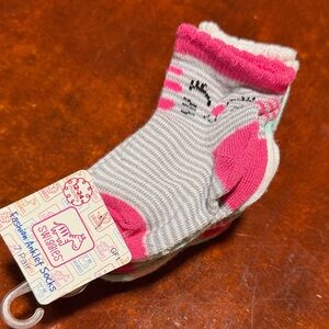 Swiggles Pink and Gray Kids Socks